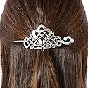 Viking Celtic Hair Clips Hairpins- Viking Hair Accessories Celtic Knot Hair Pins Antique Silver Hair Sticks Irish Hair Decor Accessories for Long Hair