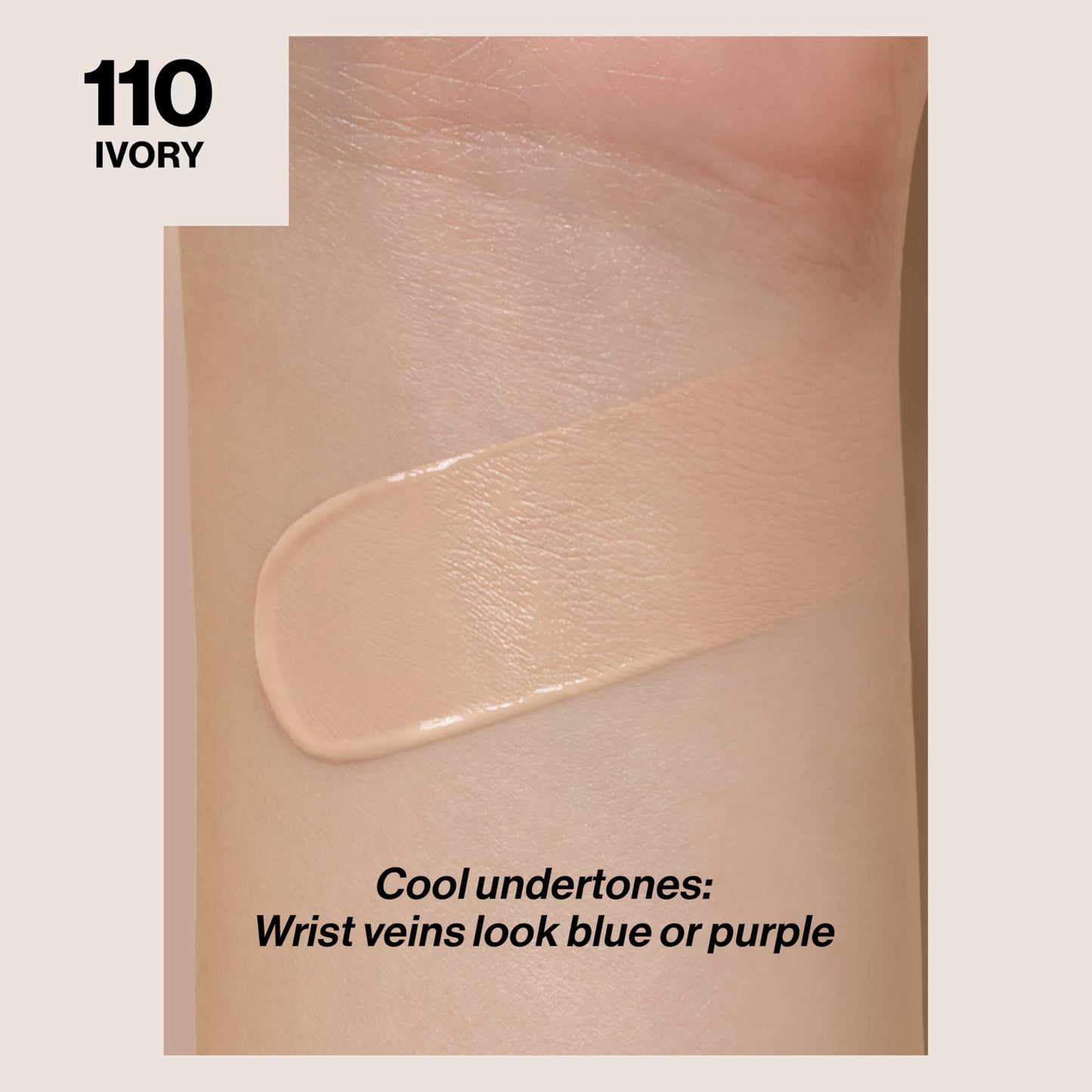 Revlon Liquid Foundation, ColorStay Face Makeup for Normal & Dry Skin, SPF 20, Longwear Medium-Full Coverage with Natural Finish, 110 Ivory, 1 fl oz