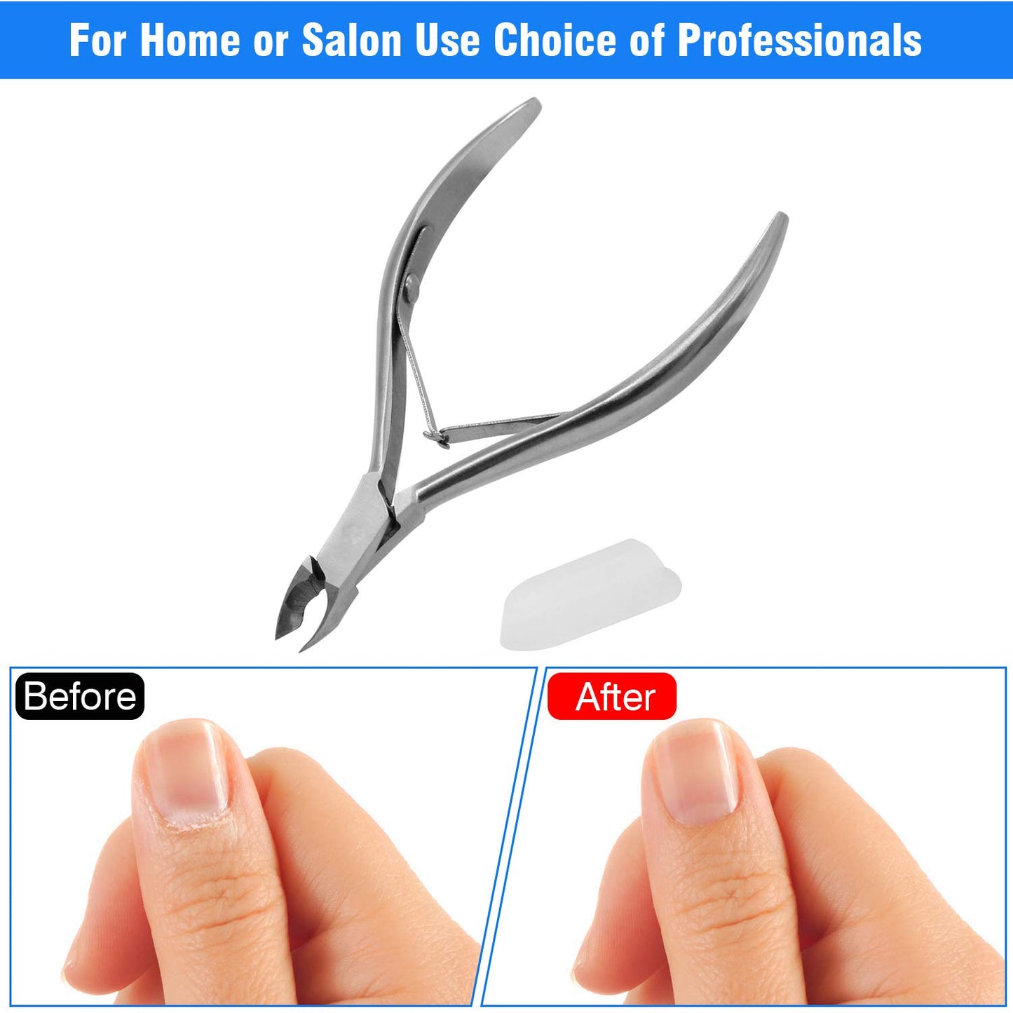 Cuticle Trimmer Cuticle Nippers,Professional Stainless Steel Cuticle Cutter Cuticle Remover,Pedicure Manicure Tools for Fingernails and Toenails