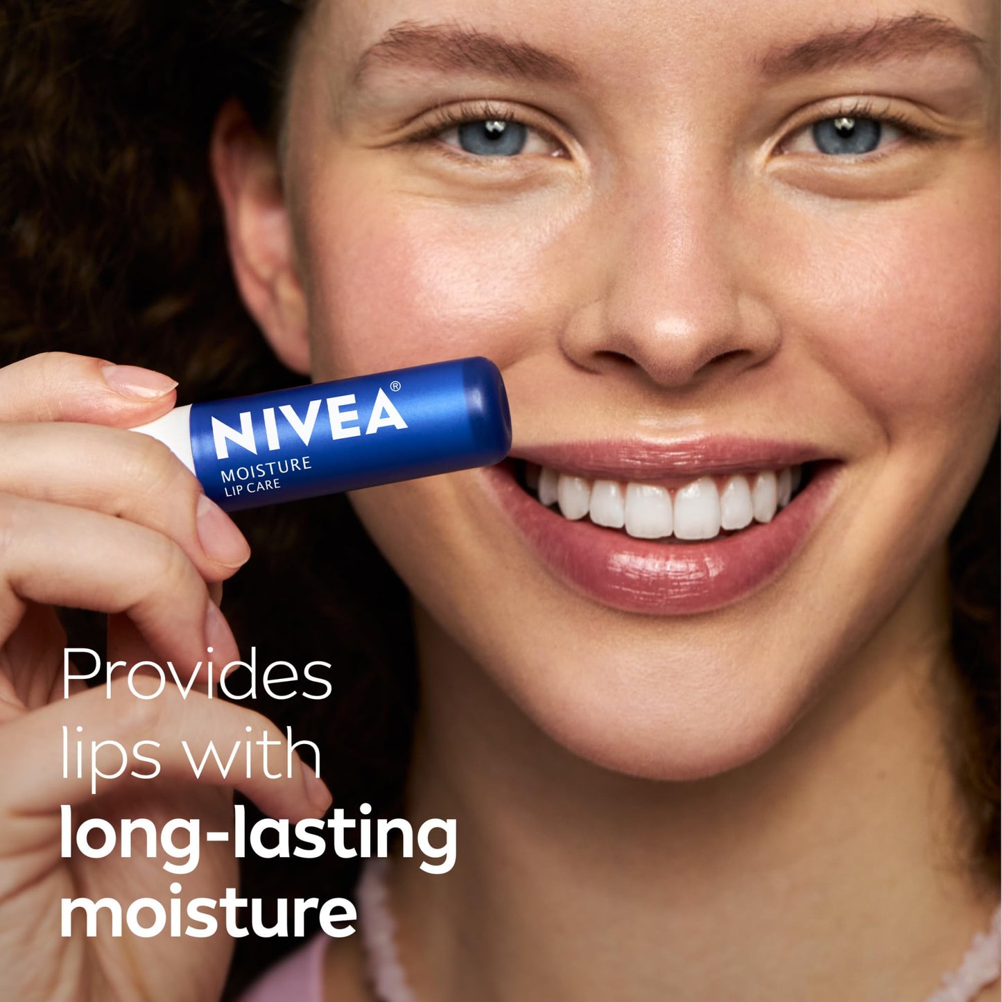 NIVEA Moisture Lip Care, Hydrating Lip Balm with Shea Butter, Nourishing Oils and Vitamin C & E, 3-in-1 Moisture, Repair and Nourish, Holiday Gifts