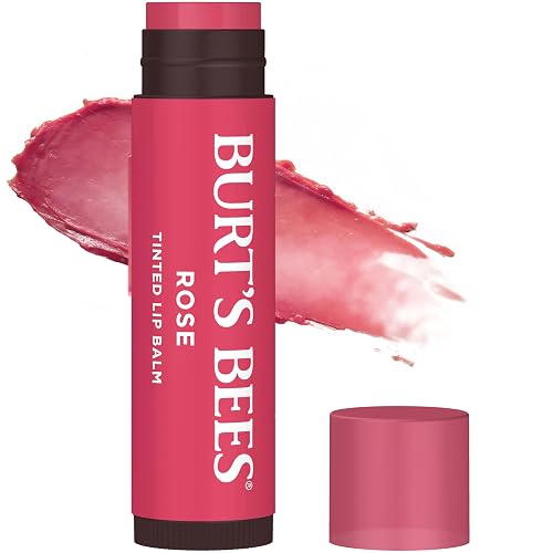 Burt's Bees Lip Tint Balm, Long Lasting 2 in 1 Duo Tinted Balm Formula, Color Infused with Hydrating Shea Butter for a Natural Looking Buildable