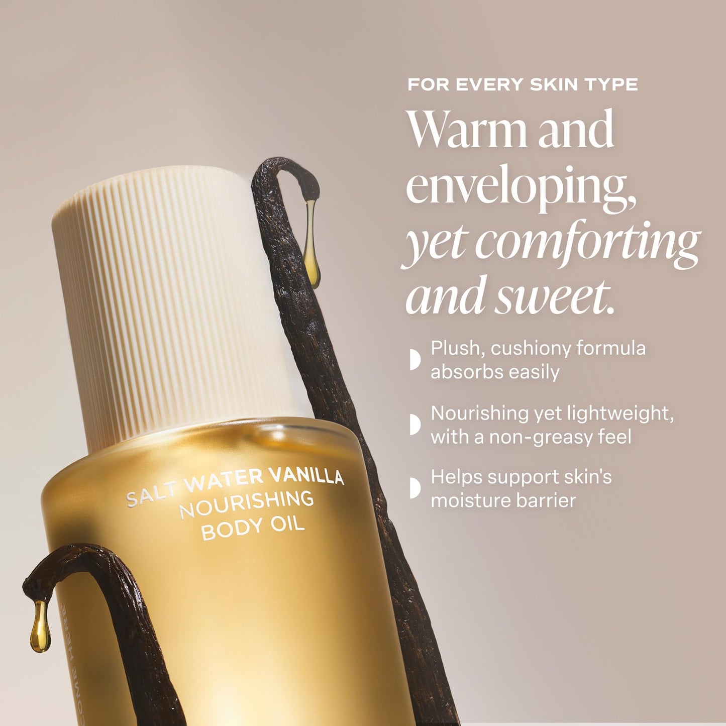 Saltair Nourishing Body Oil | Lightweight Glow | Salt Water Vanilla, 4 oz Beauty and Personal Care Saltair