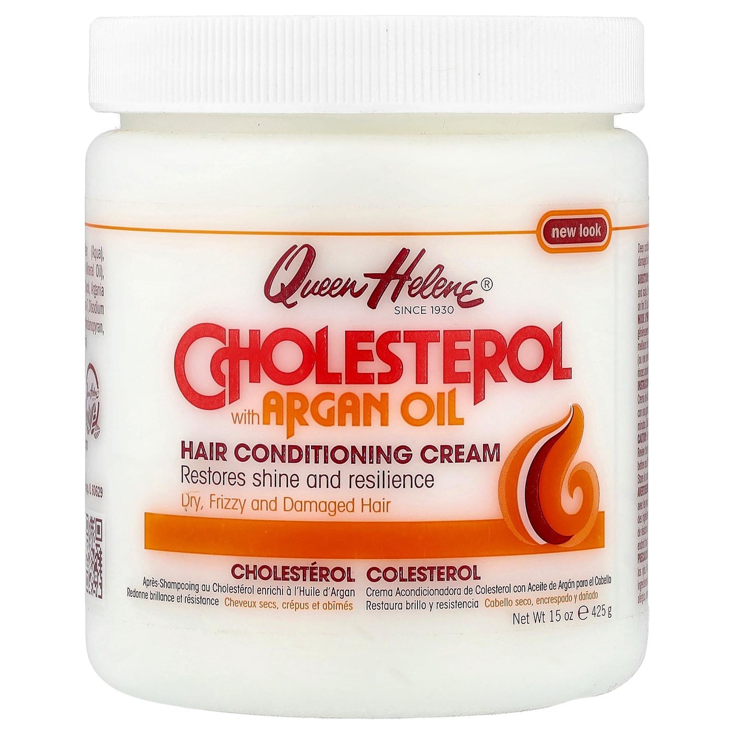 QUEEN HELENE Cholesterol Hair Conditioning Creme Argan Oil, 15 oz