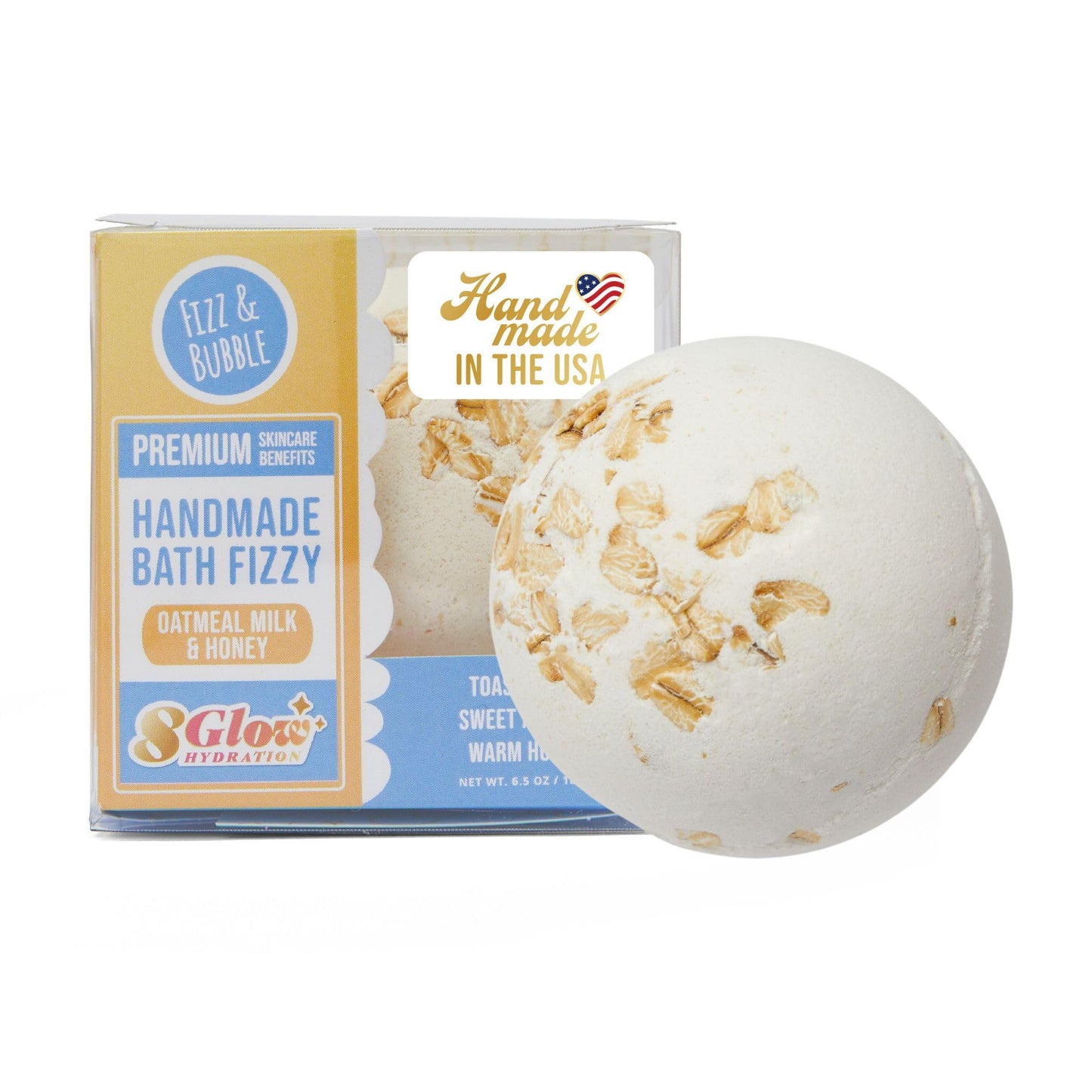 Artisian Bath Fizzies Parent (Oatmeal, Milk, Honey)