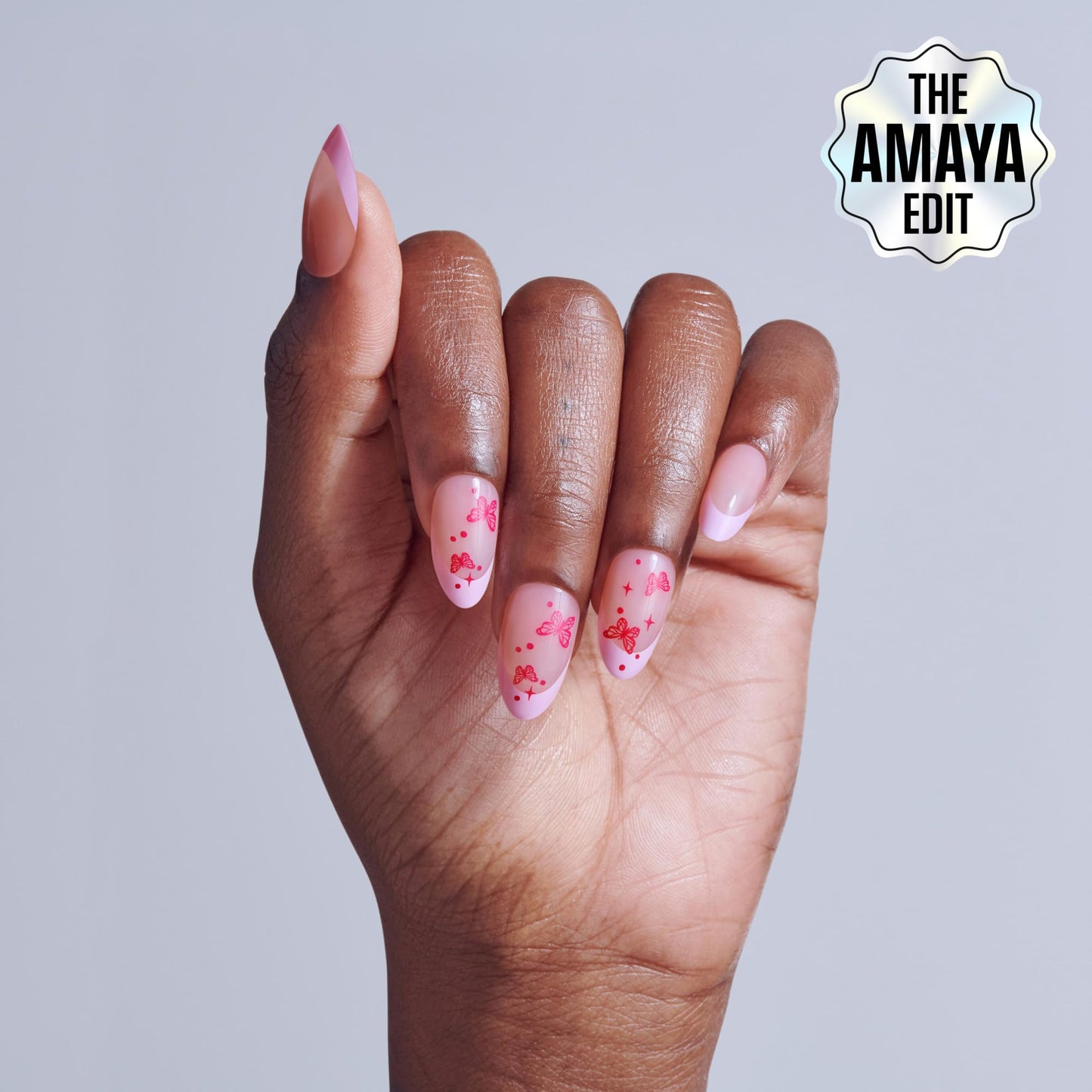 Kiss Core, Press On Nails, Nail glue included, 'Signature', Pink, Medium Size, Almond Shape, Includes 32 Nails, 2g Glue, 1 Manicure Stick, 1 Mini File Beauty & Personal Care KISS