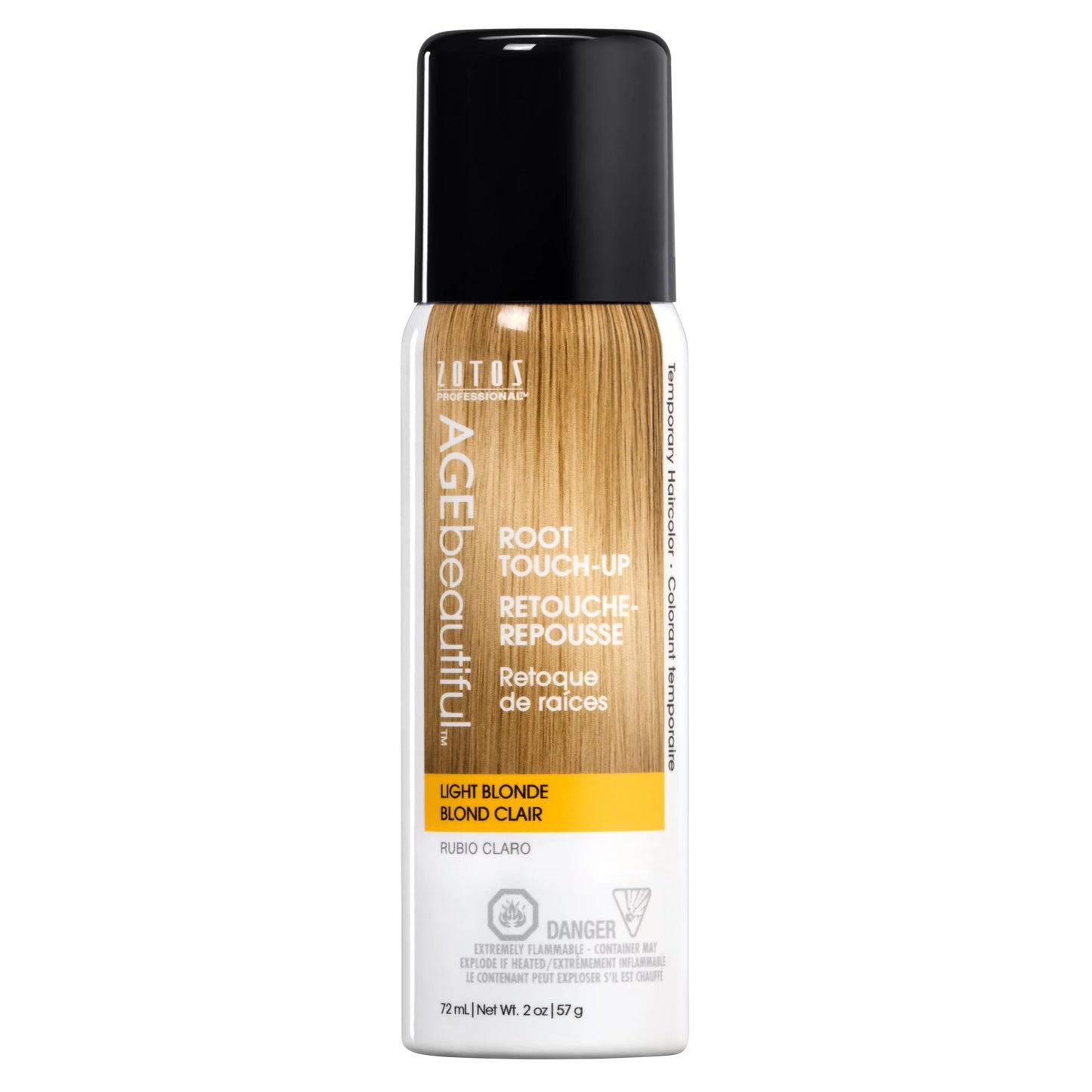 AGE beautiful Root Touch Up Hair Color Spray | Touch-Up Gray Concealer | Temporary Cover Up | Adds Volume & Covers Thinning Patches | Water, Sweat