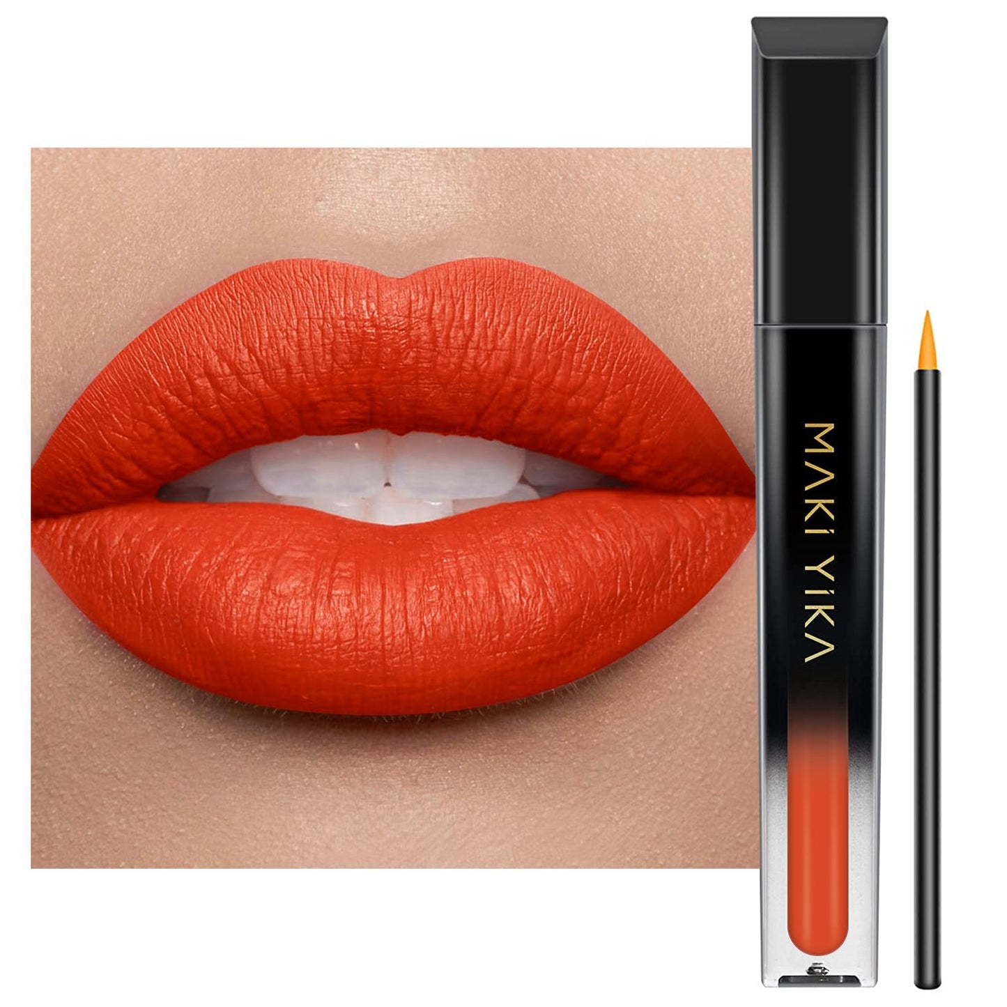 MAKI YIKA Orange Lipstick for Women Color Stay Long Lasting Lipsticks Beauty and Personal Care MAKI YIKA Default Title