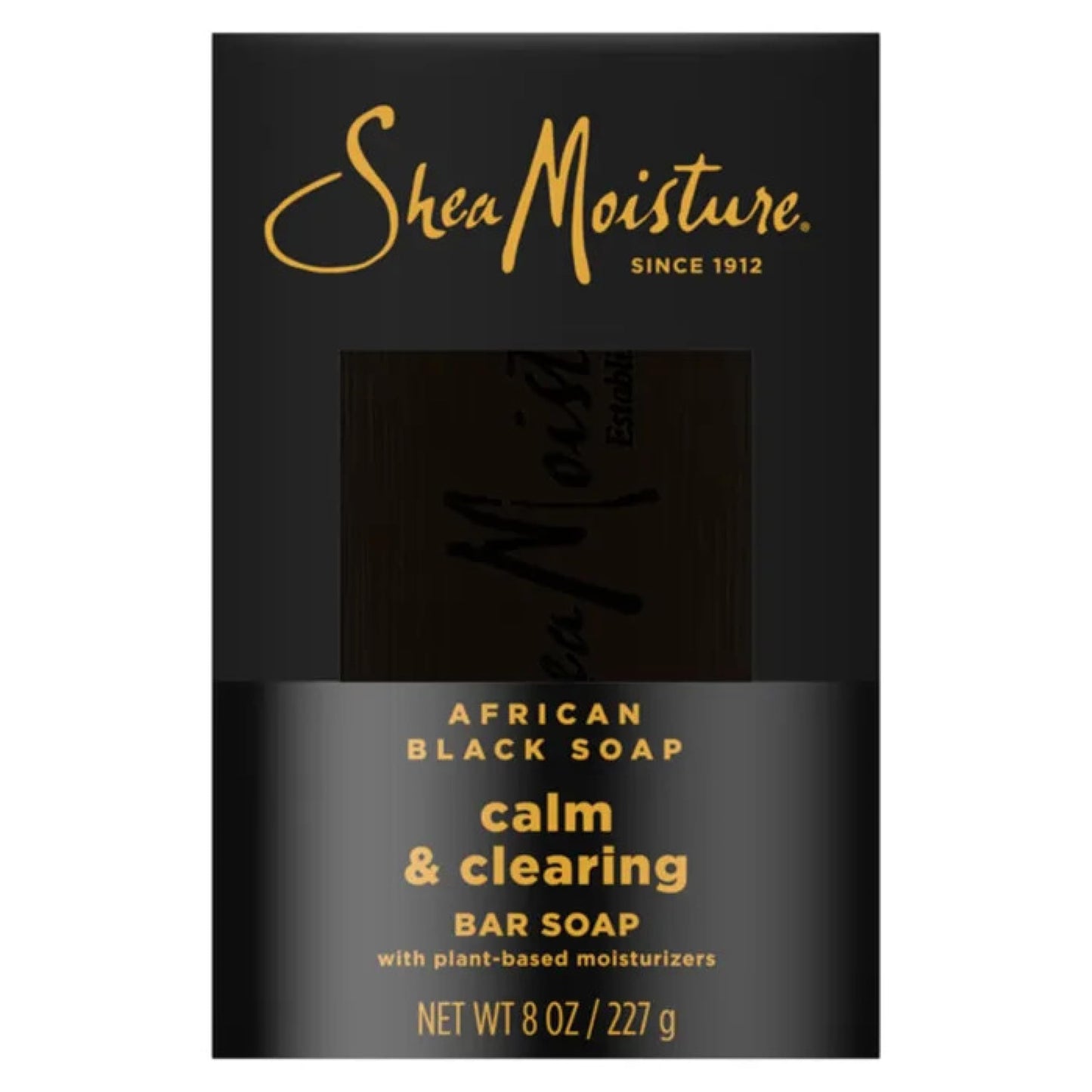 Shea Moisture African Black Soap With Shea Butter 8 oz (Pack of 10)