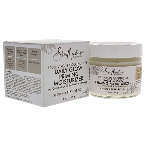 Shea Moisture 100% Virgin Coconut Oil Daily Glow Priming Moisturizer By Shea Moisture for Unisex -Moisturizer, 2 Ounce