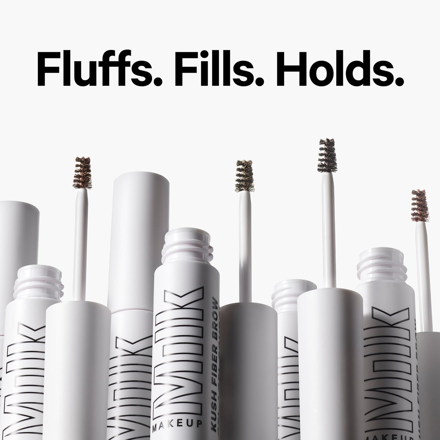 Milk Makeup KUSH Fiber Brow Gel - Tinted Gel Fluffs, Fills + Holds Eyebrows for a Fuller, Natural Look - Conditioning, Vegan Formula - Herb (Medium