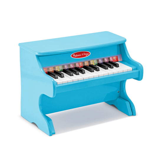 Melissa & Doug Learn-to-Play Piano with 25 Keys and Color-Coded Songbook - Blue