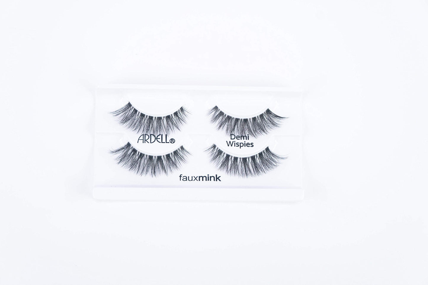 Ardell Faux Mink Wispies Lashes - Lightweight, Knot-Free, Natural-Looking False Eyelashes with Invisiband, 2-Pairs