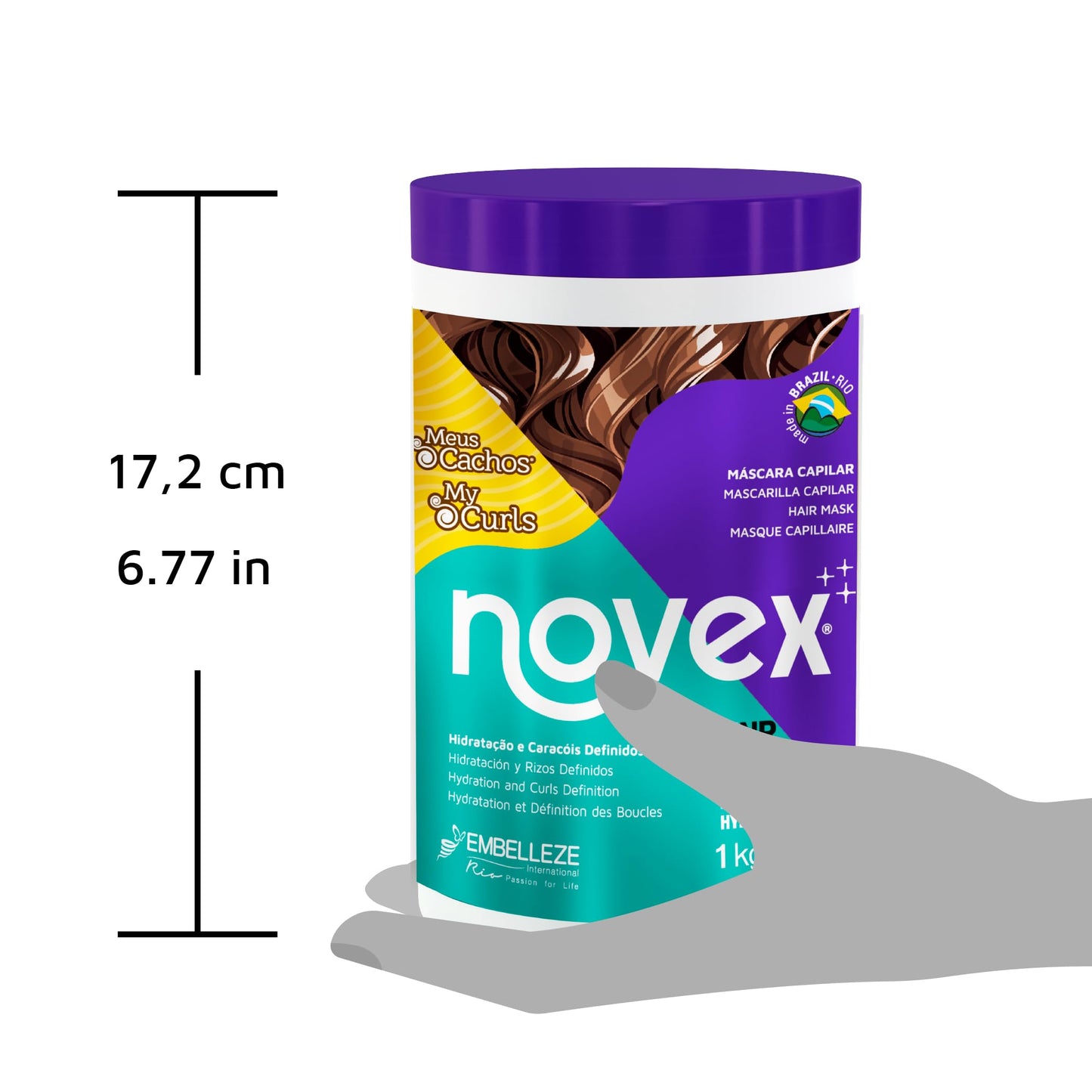 Novex My Curls Deep Conditioning Mask, 35 oz - Enhanced with a Mix of Oils and Cranberry Extract (Suitable for All Curls)