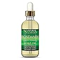 Natural Wunderz Rosemary Hair Oil, Supports Hair Growth, Thickening Serum and Strengthening Split End Case for Dry and Damaged Hair, Sulfate Free