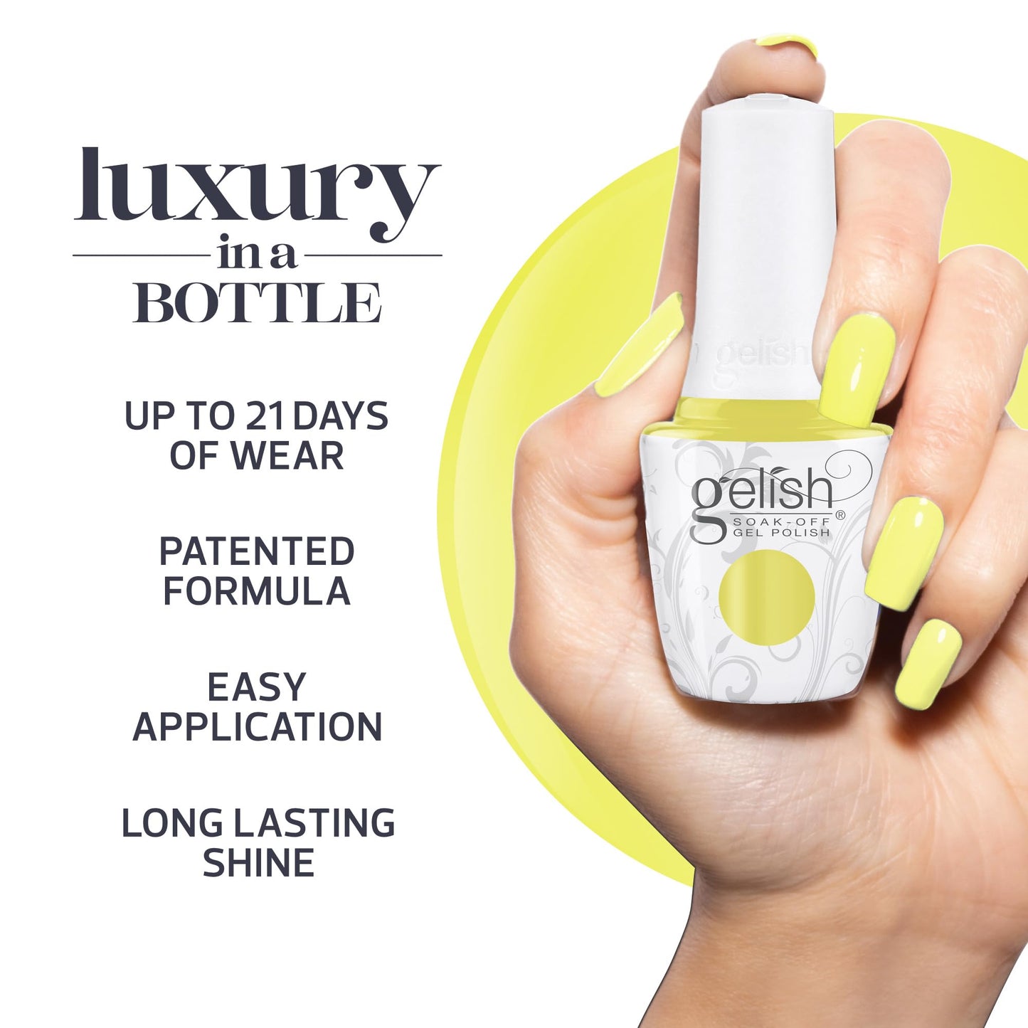 Gelish Keep It Juicy Collection TPO-Free Gel Nail Polish - Lemon Drop Lush, 15mL Beauty & Personal Care Gelish