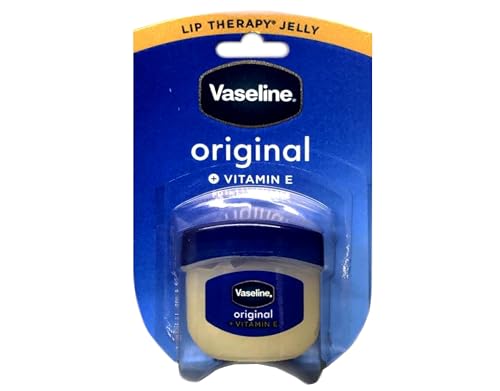 Vaseline Lip Therapy Jelly Original + Vitamin E 0.25 Ounce (Pack of 7)