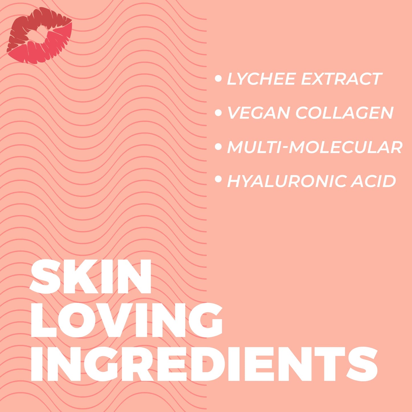 Vitamasques Korean Collagen Face Mask - Hydrating & Moisturizing Korean Sheet Mask with Lychee & Hyaluronic Acid - Vegan Facial Skincare for Firming