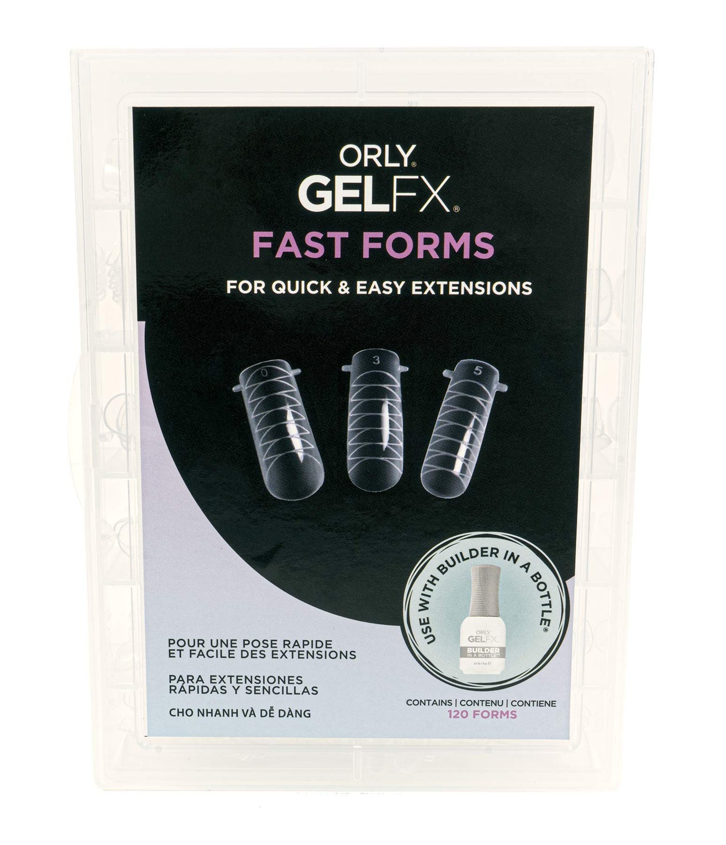 ORLY GelFX Fast Forms (120 pc kit) | Quick and Easy Nail Extensions with Fast Forms | Pair with ORLY Builder Gel Beauty & Personal Care Orly