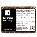 HalalEveryDay - Raw African Black Soap from Ghana, Black Soap with Shea Butter, Black African Soap for Nourished Skin, Natural African Black Soap Bar