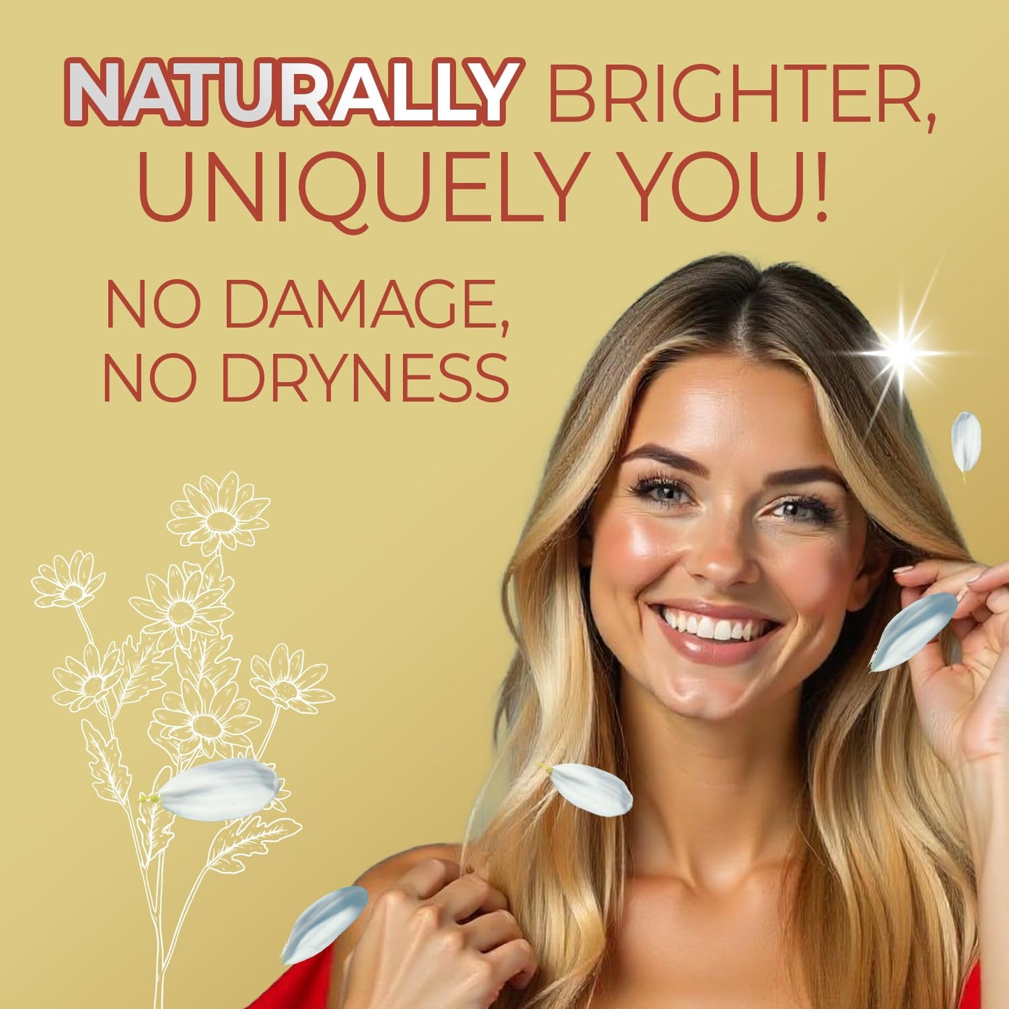 Grisi Manzanilla Gold Extra Lightening Shampoo with Chamomile Extract & Turmericfor Naturally Brighter, Soft & Luminous Hair | Extra Lightening