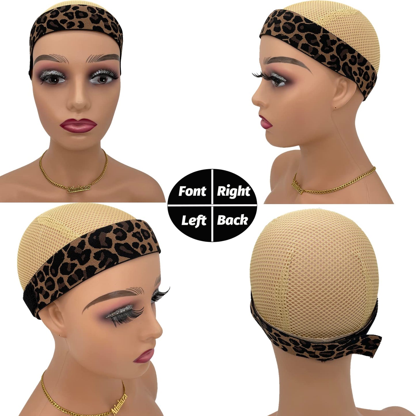 Atimiaza 3 Pcs Elastic Bands for Wigs - Lace Melting, Edge Wrap to Lay Edges (Silver, Leopard, Black Pack) Beauty and Personal Care Atimiaza