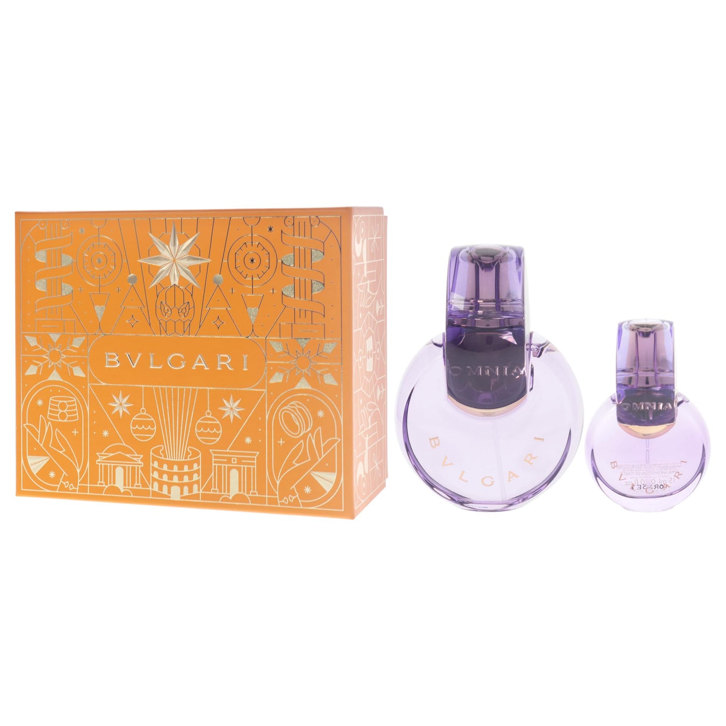 Omnia Amethyste by Bvlgari for Women - 2 Pc Gift Set 3.4oz EDT Spray, 0.5oz EDT Spray