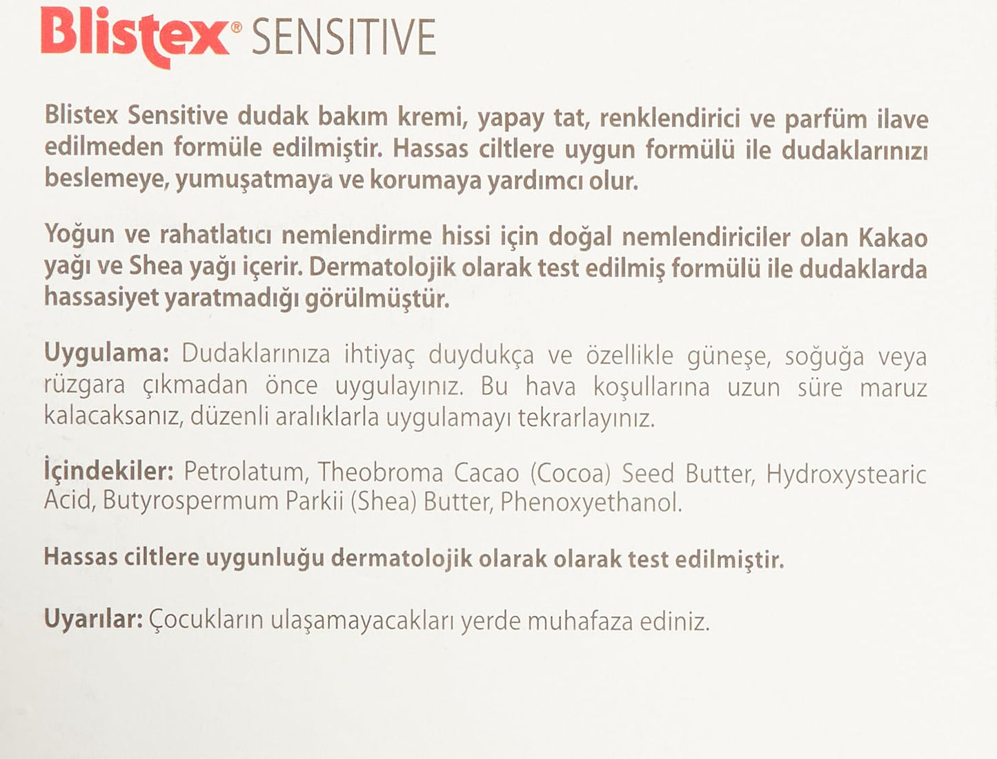 Blistex Simple & Sensitive Lip Moisturizer 0.15 oz (Pack of 6)