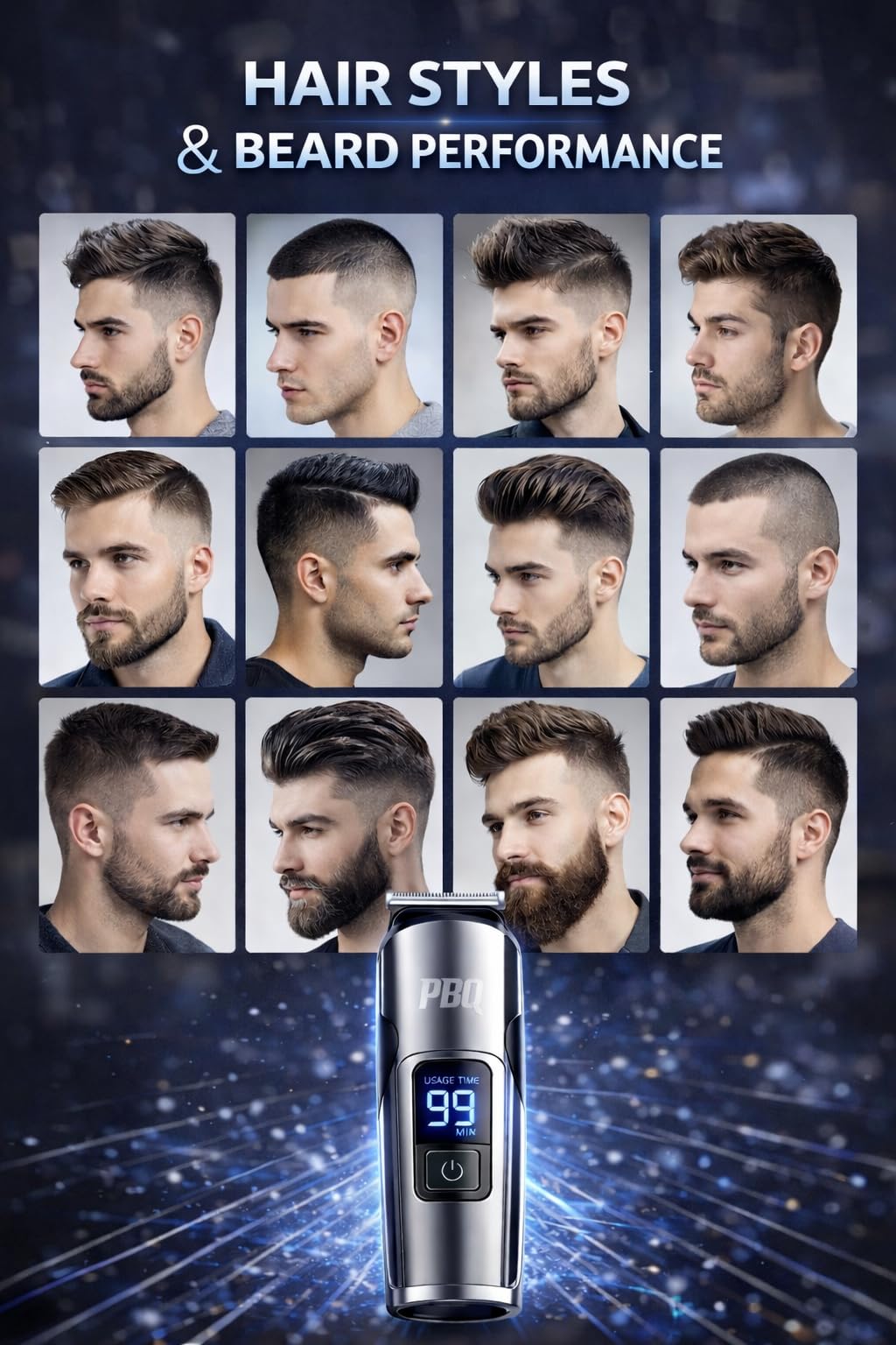 Trimmer for Men Features Waterproof Electric Razor for Your Needs Including Nose, Body, Face and Mustache, Cordless Hair Clippers Shavers for Men Beauty and Personal Care Paradise Bliss Quality