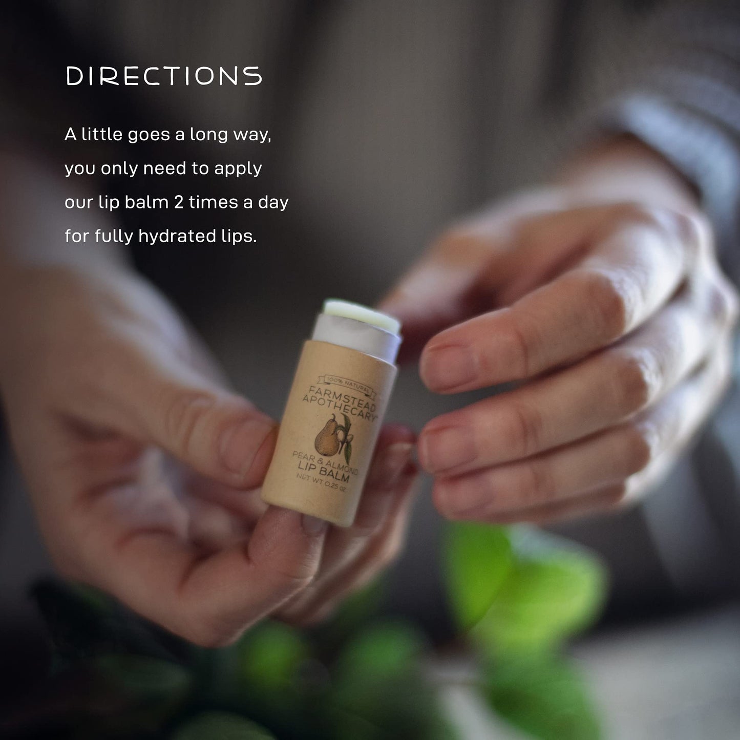 Farmstead Apothecary Lip Balm (Pear & Almond, 2 Pack)