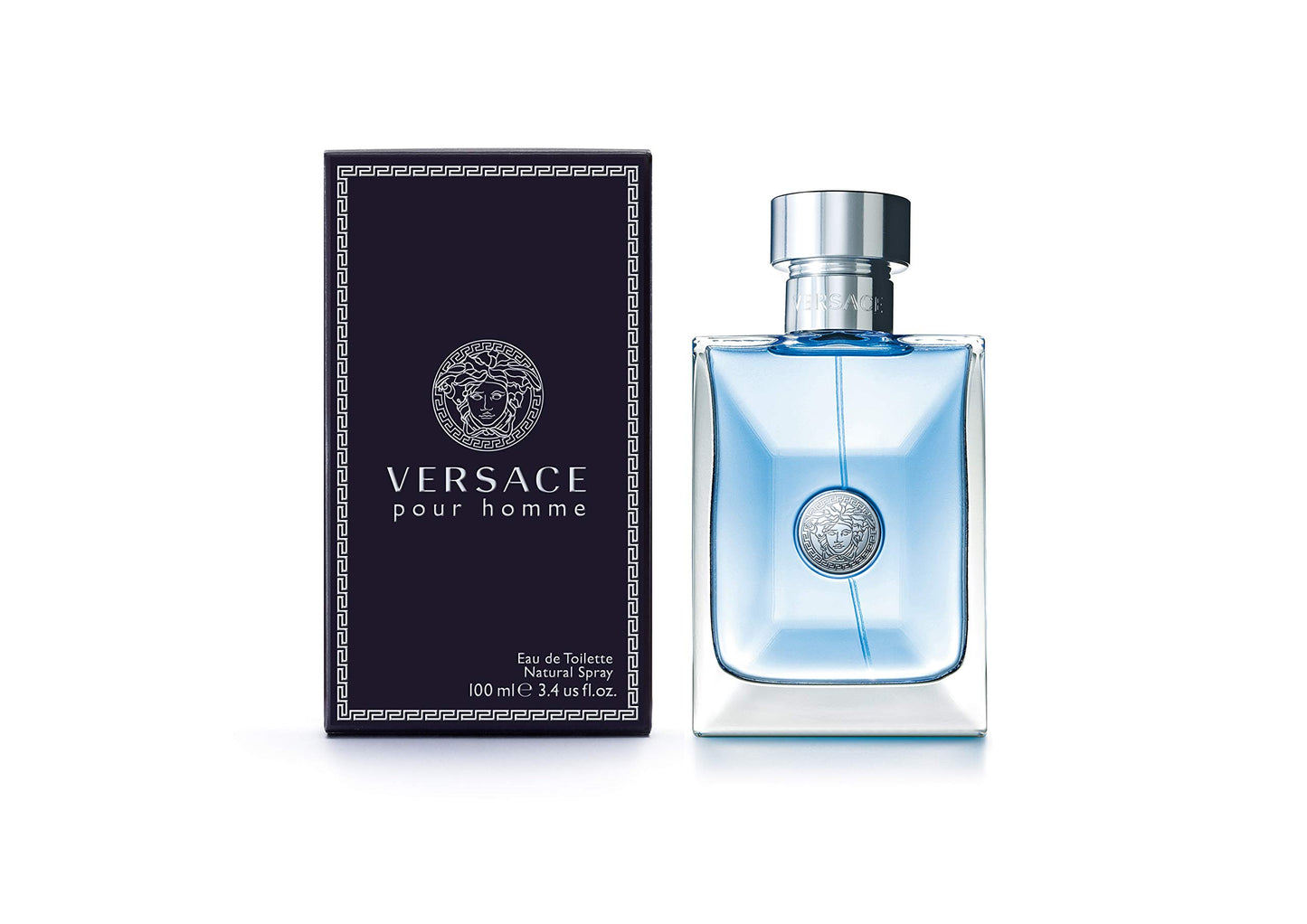 Versace Pour Homme Eau De Toilette Natural Spray, 3.4 Fl Oz