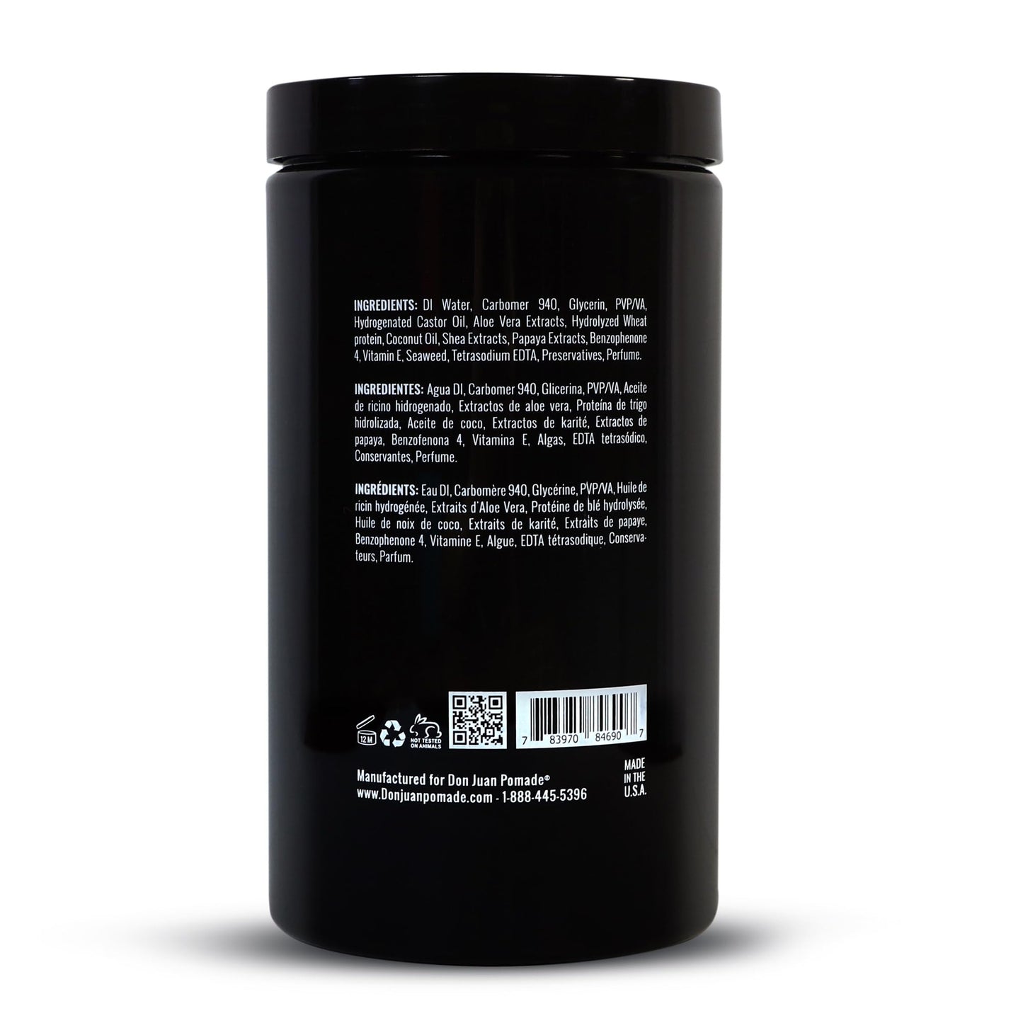 Don Juan Hair Styling Gel | Strong Hold | Non-flaking Formula | Summer Sea Breeze Scent, 32oz