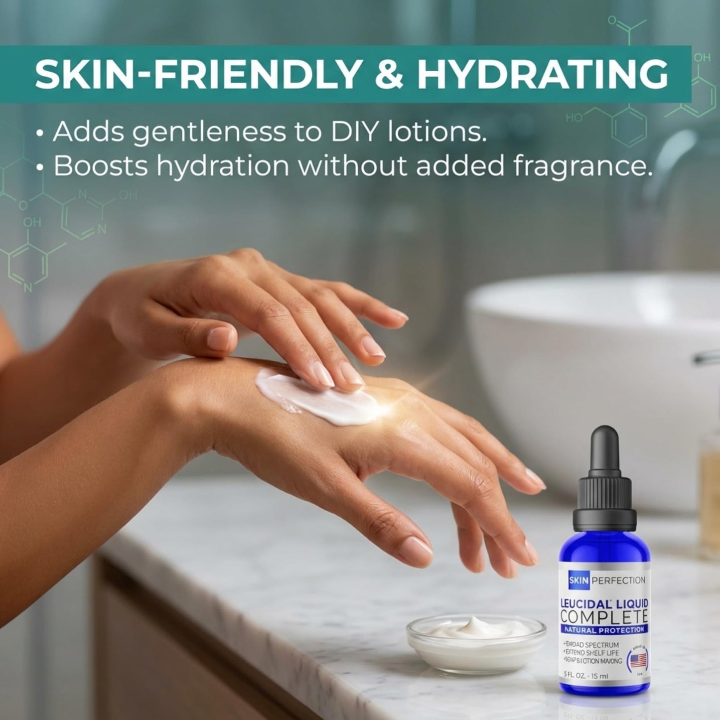 Skin Perfection Leucidal Liquid Complete - Alternative Preservative for Lotion Making with Radish Root Liquid & Coconut Extract - Leucidal Complete