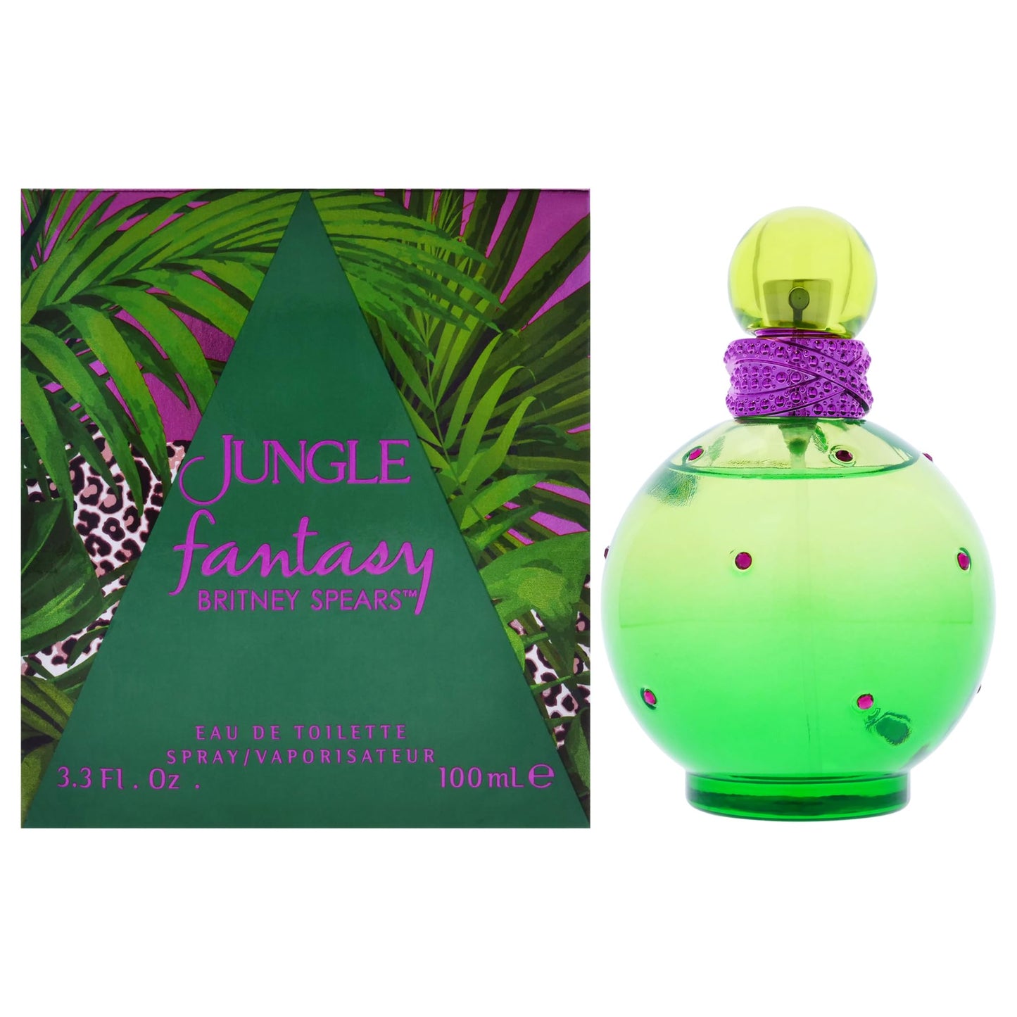 Britney Spears Jungle Fantasy Limited Edition Eau De Toilette Spray for Women, 3.3 Fl Oz