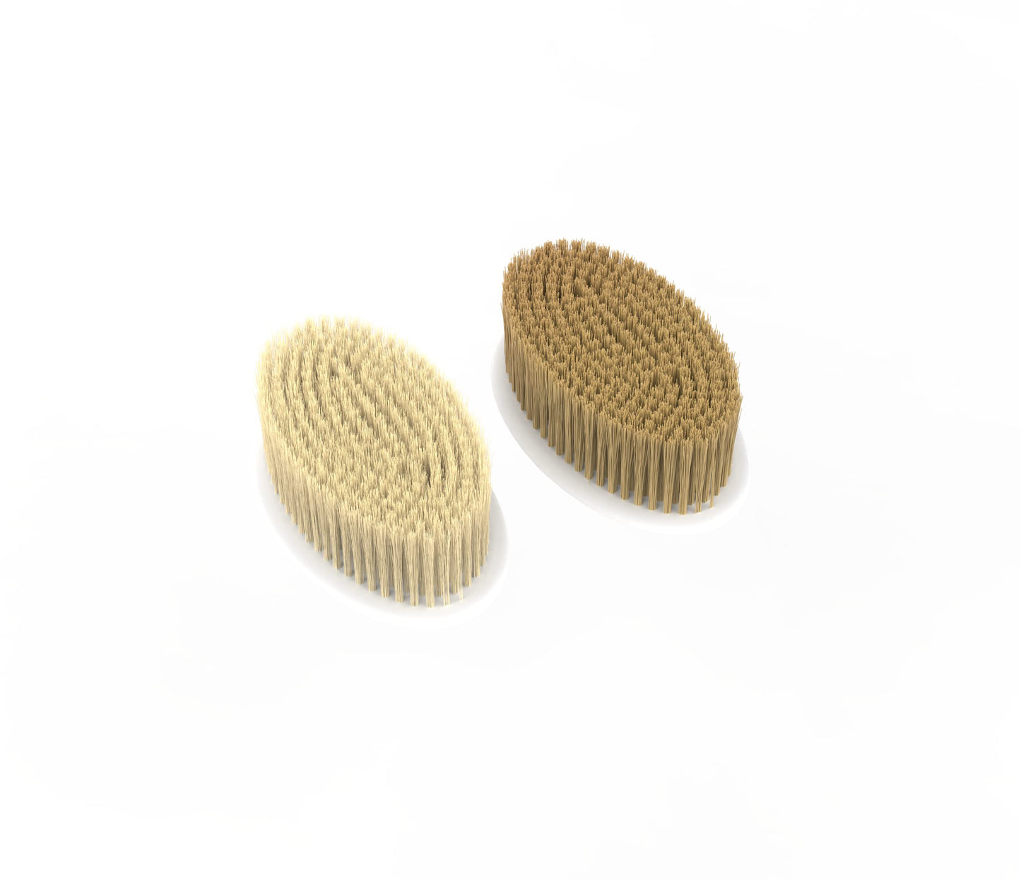 Avilana Soft and Stiff Replacement Pads-Replaceable and Interchangeable Pads for Shower Body Brush with Long 19 inch Curved Handle Back Brush