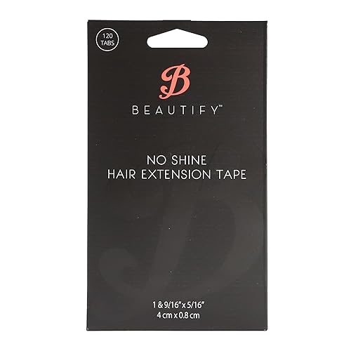 Beautify No-Shine Hair Extension Tape Tabs, Double Sided Replacement Tape for Tape in Hair Extensions Human Hair, Shine-Free Strong Hold Extension