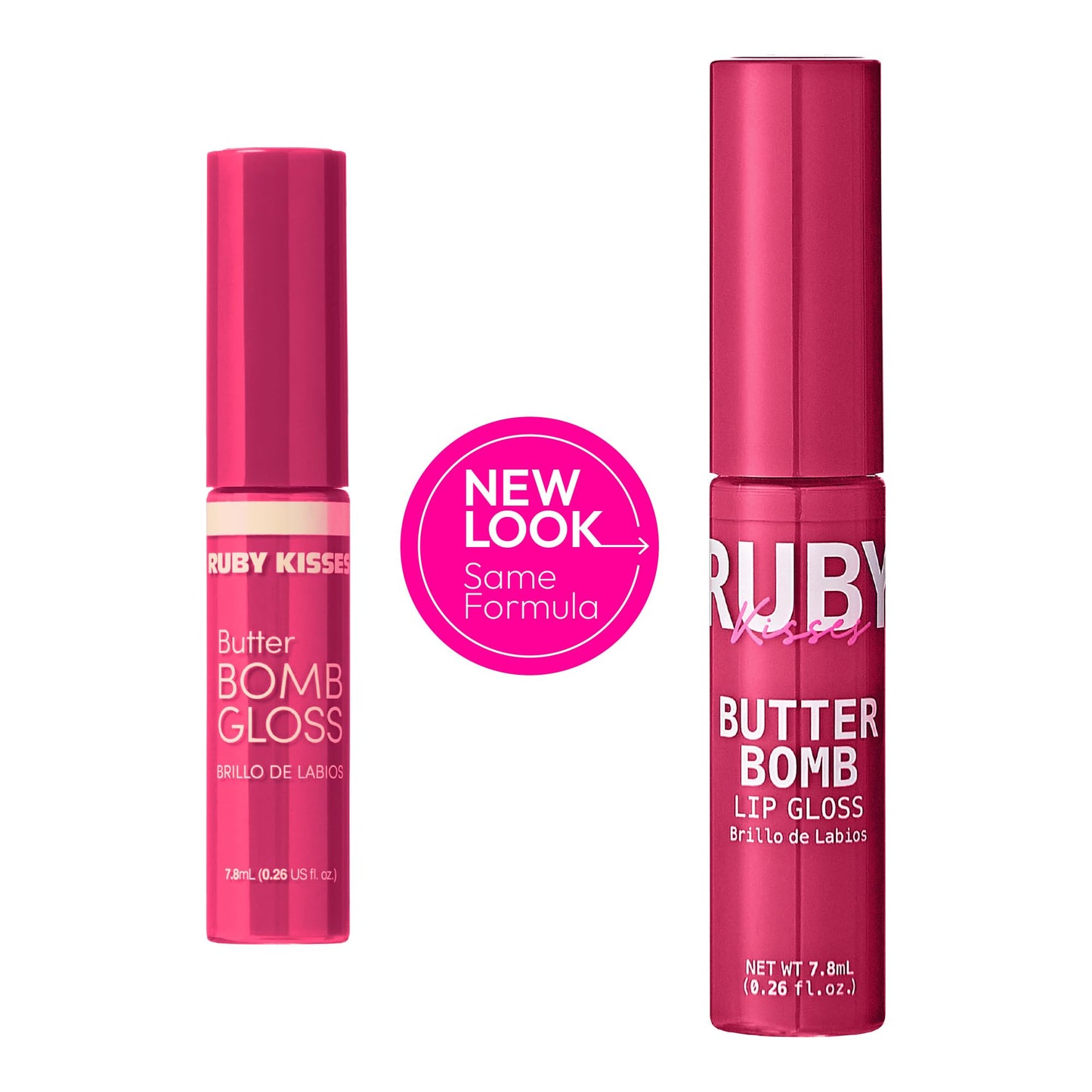 Ruby Kisses Butter Bomb Lip Gloss, High-Shine Non-Sticky Hydrating Plumping