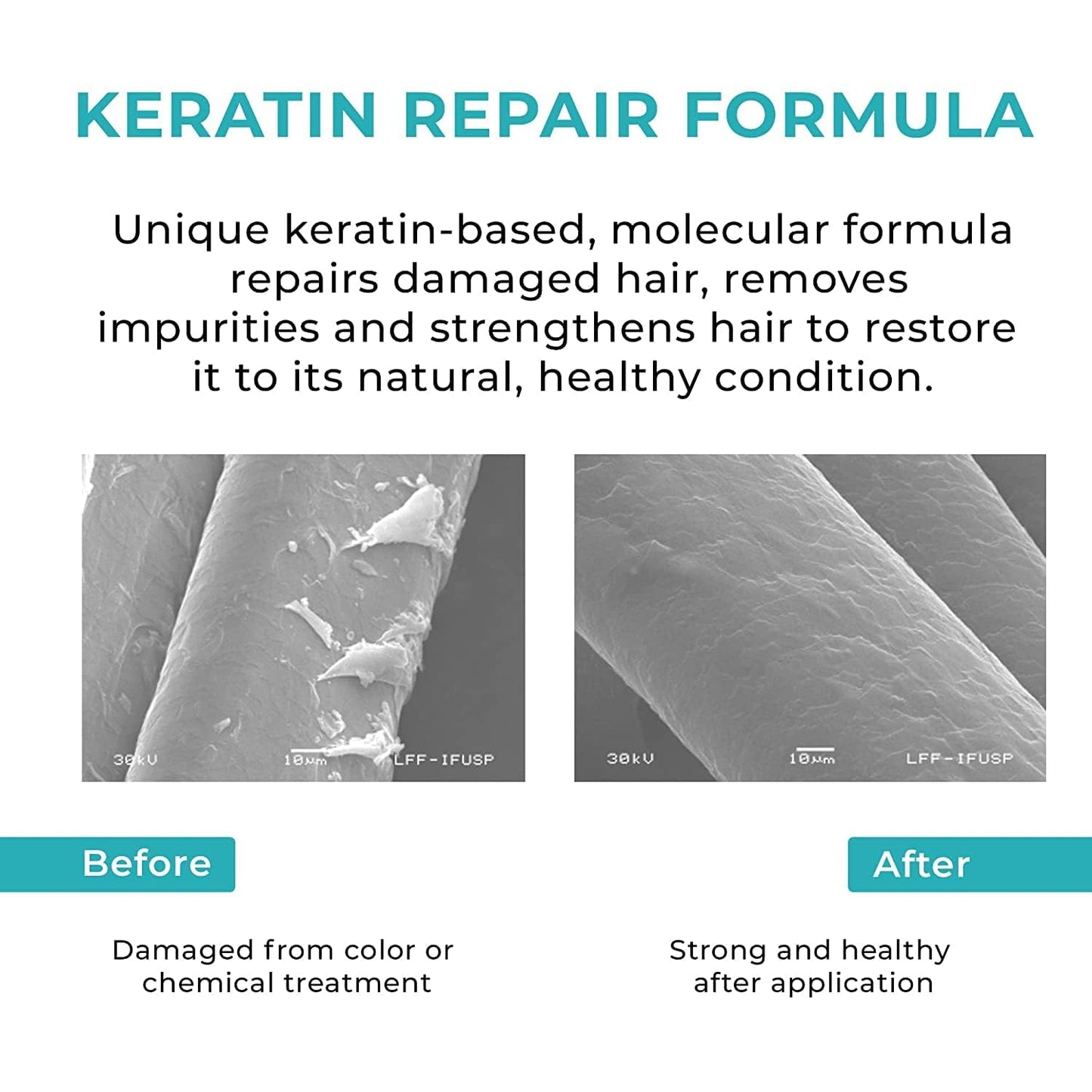 Bundle 3 Items: Extreme Straight Keratin Shampoo 8 oz, Extreme Straight Keratin Conditioner 8oz and Paddle Brush, Frizz Free & Control, Sulfate Free