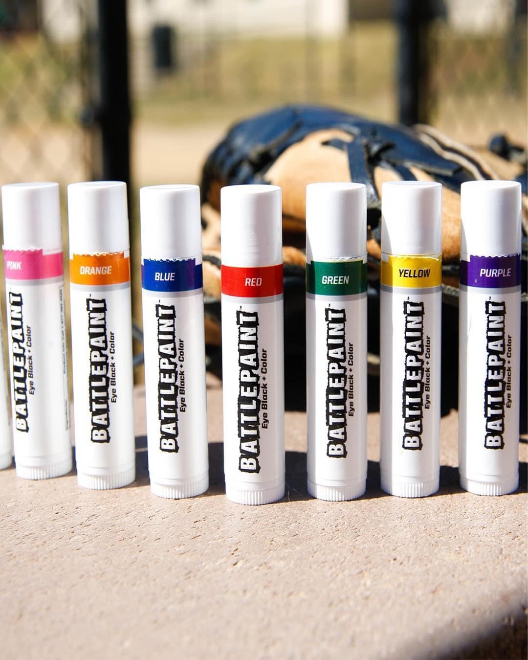 EyeBlack BattlePaint - Bright Colored Under Eye Black Grease for Pro Athletes and Super Fans - Baseball, Softball, Football - 1 Stick - Blue