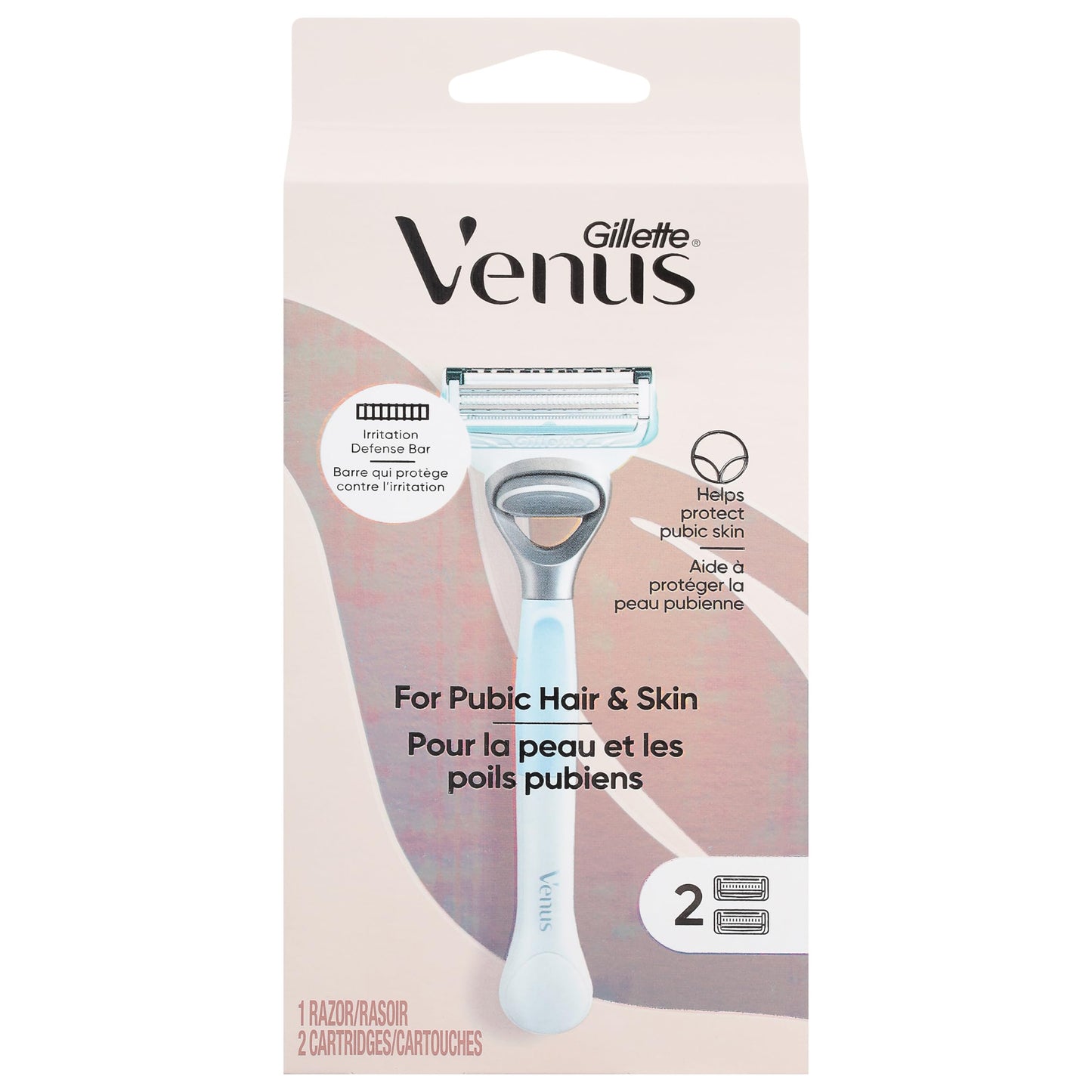 Gillette Venus Intimate Grooming Razors for Women, Bikini Razors for Women, 1 Venus Razor Bikini Trimmer, 2 Razor Blade Refills, Pink, (Package May Beauty and Personal Care Gillette Venus Default Title