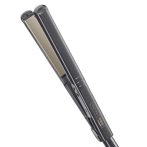 INFINITIPRO BY CONAIR Tourmaline Ceramic Flat Iron, 1 Inch, Purple