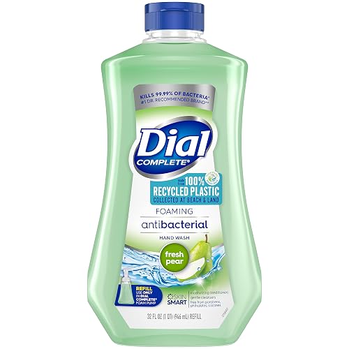Dial Complete Antibacterial Foaming Hand Soap Refill, Fresh Pear, 32 fl oz