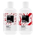 IGK GOOD BEHAVIOR Ultra Smooth Shampoo & Conditioner Set + Travel Size Packettes | Frizz Control + Shine | Vegan + Cruelty-Free | 8 oz (Pack of 2)