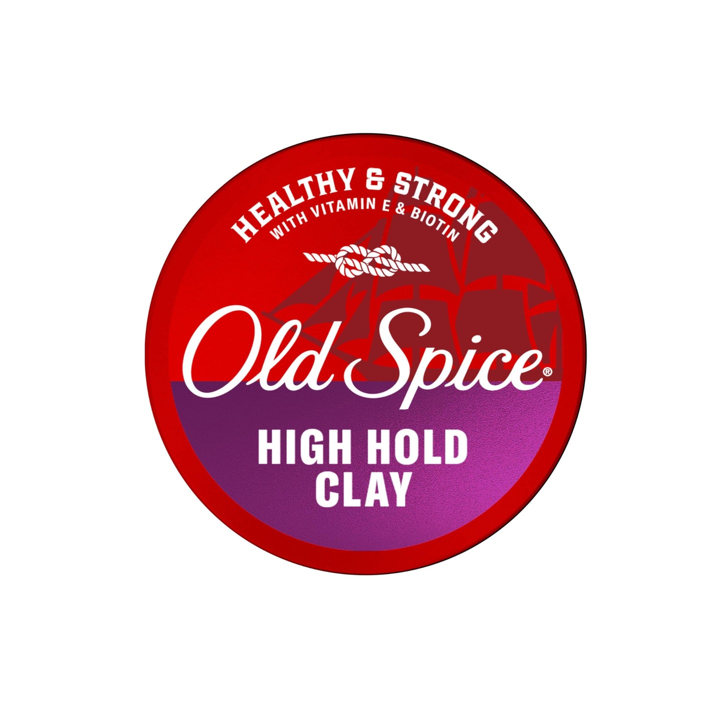 Old Spice Mens Hair Clay, Healthy & Strong with Vitamin E & Biotin, Mens Hair Styling Clay, High Hold, Matte Finish, 2.22 oz