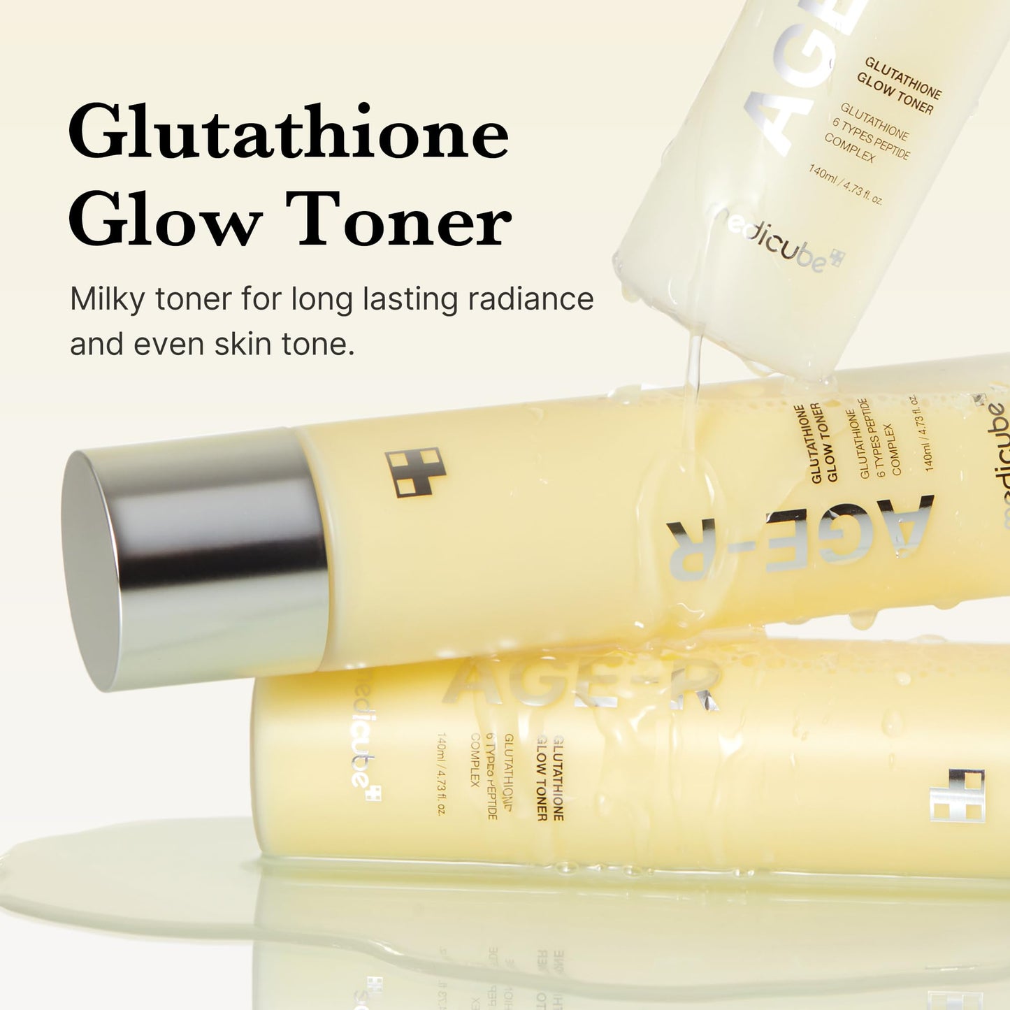 medicube Age-R Glutathione Glow Milky Toner Beauty and Personal Care medicube