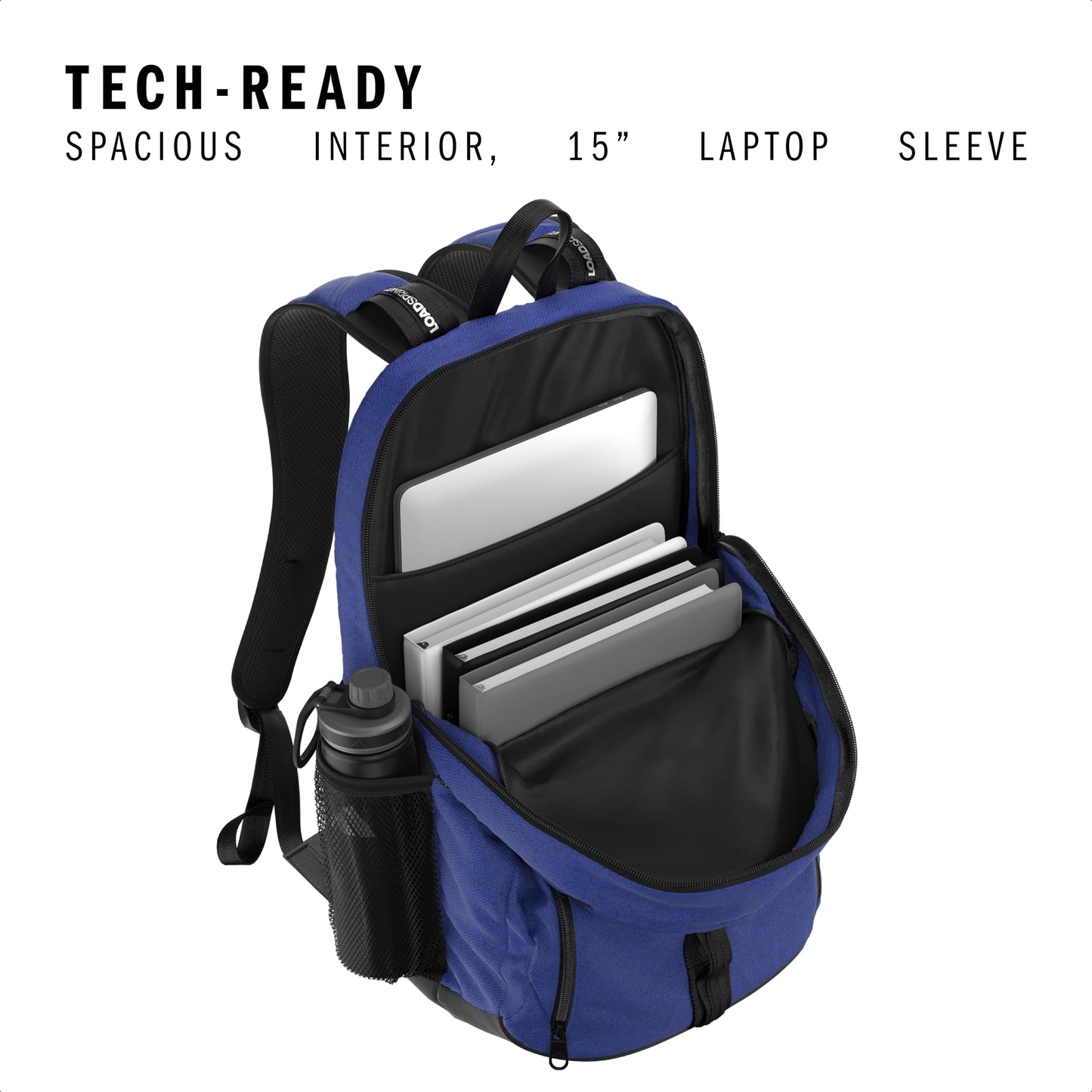 Primetime Large Backpack for women and men, big bag with laptop sleeve