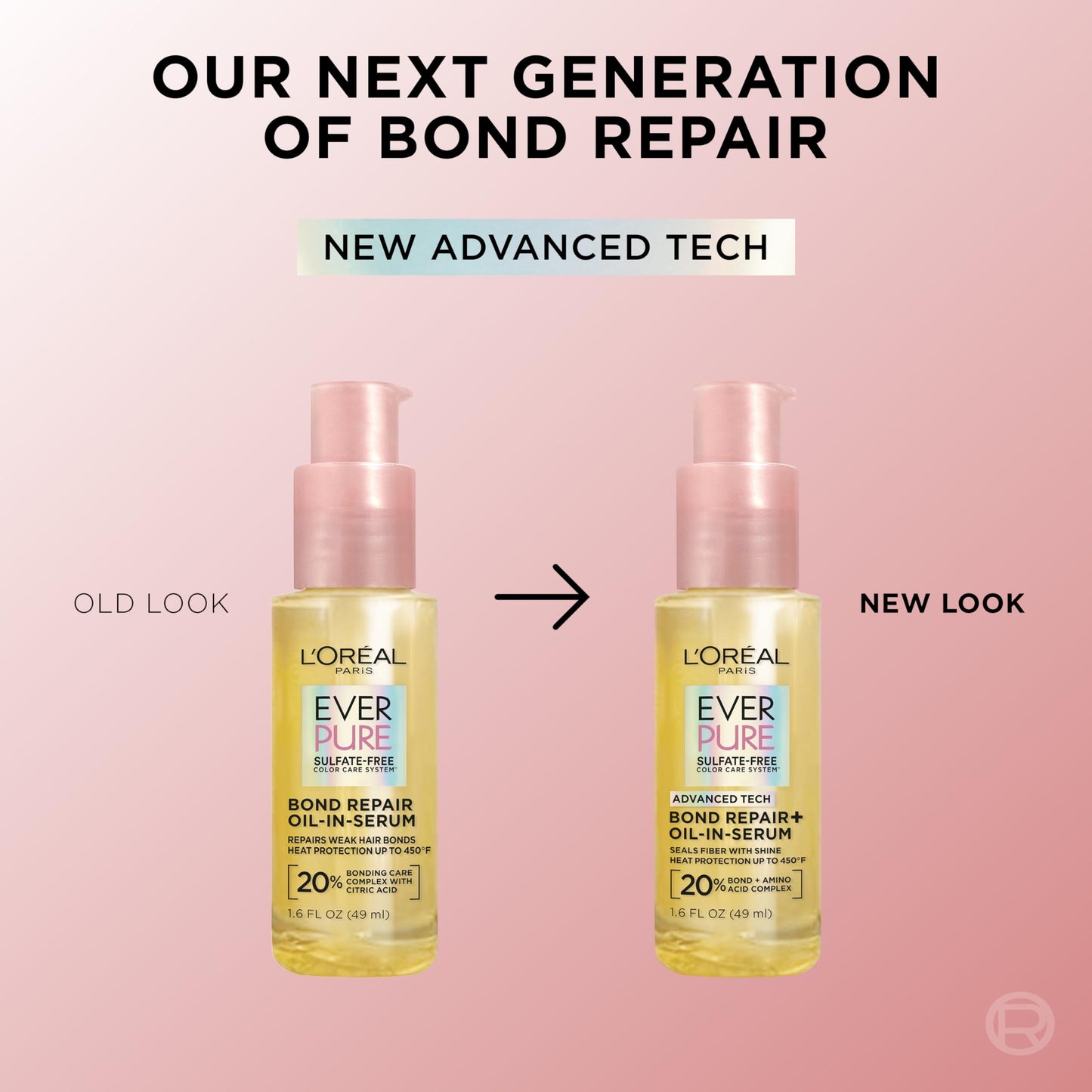 L'Oreal Paris Bond Repair+ Hair Oil-in-Serum, Heat Protectant to Strengthen Damaged, Color-Treated Hair, Provides Intense Shine and Frizz Control