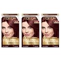 L'Oreal Paris Superior Preference Fade-Defying + Shine Permanent Hair Color, 4R Dark Auburn, Pack of 3, Hair Dye