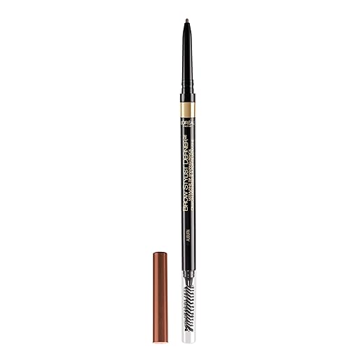 L'Oreal Paris Makeup Brow Stylist Definer Waterproof Eyebrow Pencil, Ultra-Fine Mechanical Pencil, Draws Tiny Brow Hairs and Fills in Sparse Areas