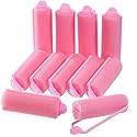 Zhehao 36 Pcs Sponge Hair Rollers Small Pink Foam Heatless Curls Rollers for Short Long Hair Flexible Sleeping Hairdressing Curler for Women Hair