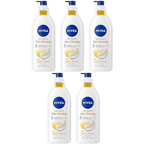 NIVEA Skin Firming Hydration Body Lotion 16.9 oz (Pack of 5)